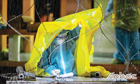 Bên trong Cơ sở 2 của Bệnh viện Dã chiến số 1 ở Tiền Giang