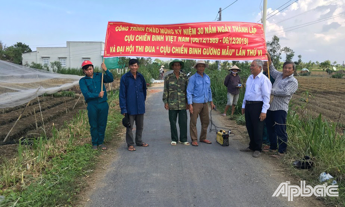 Hội Cựu Chiến binh xã Tân Đông thực hiện cuộc vận động người cựu chiến binh gương mẫu
