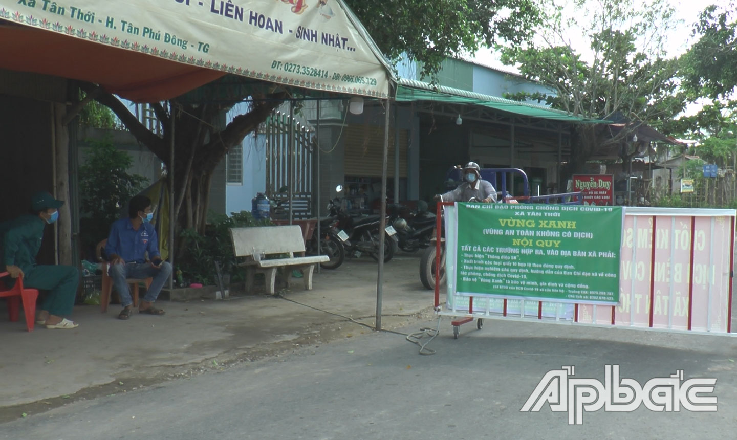 Chốt bảo vệ “vùng xanh” của xã Tân Thới, huyện Tân Phú Đông. 