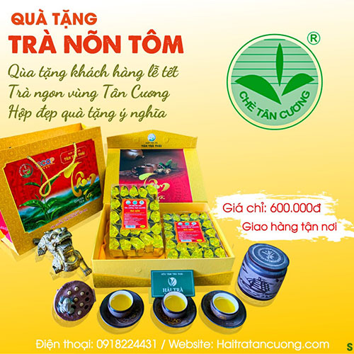 Quà tặng trà nõn tốt cho sức khỏe.