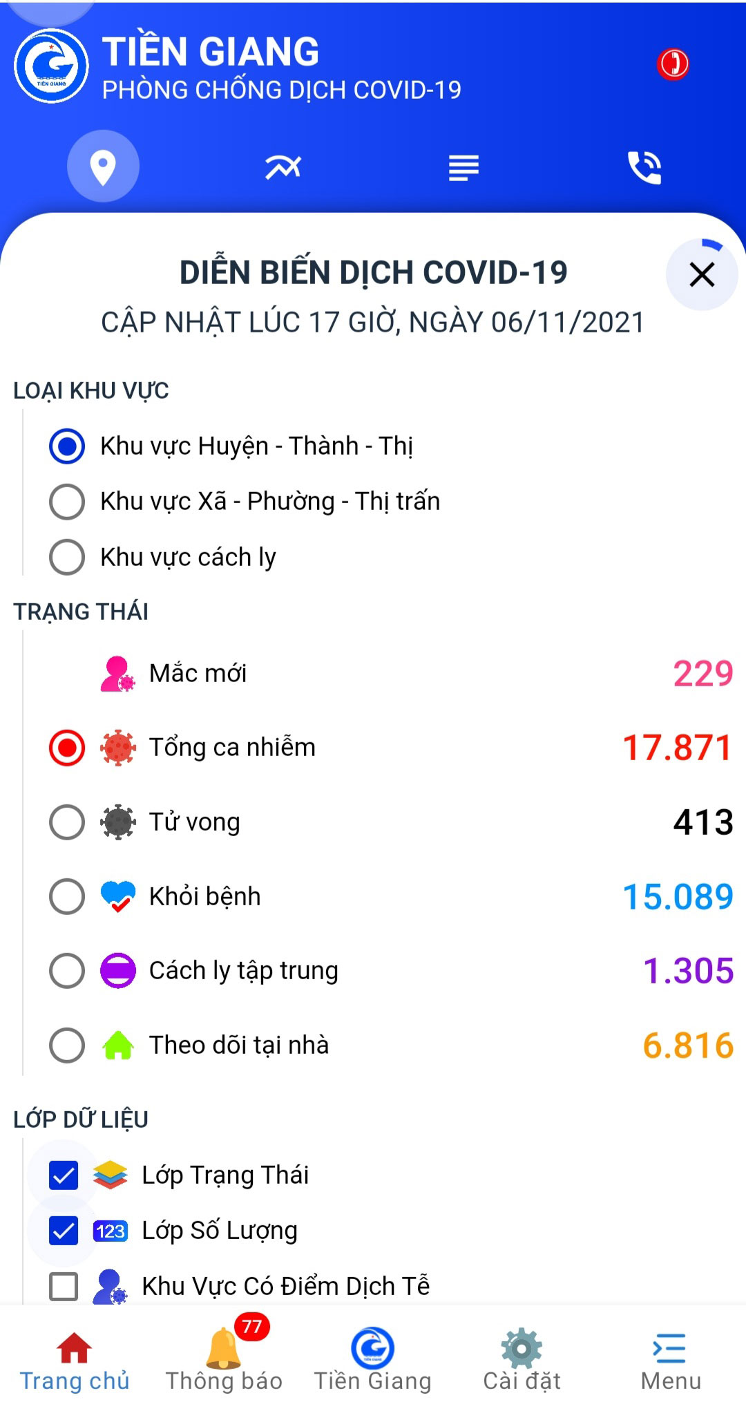TiengiangS đã phát huy hiệu quả trong công tác phòng, chống dịch Covid-19 thời gian qua.