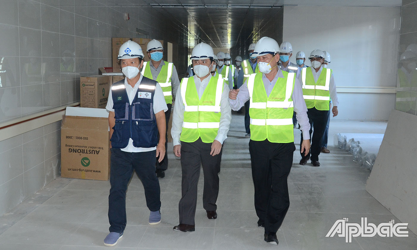 Lãnh đạo UBND tỉnh kiểm tra tiến độ thực tế Dự án.