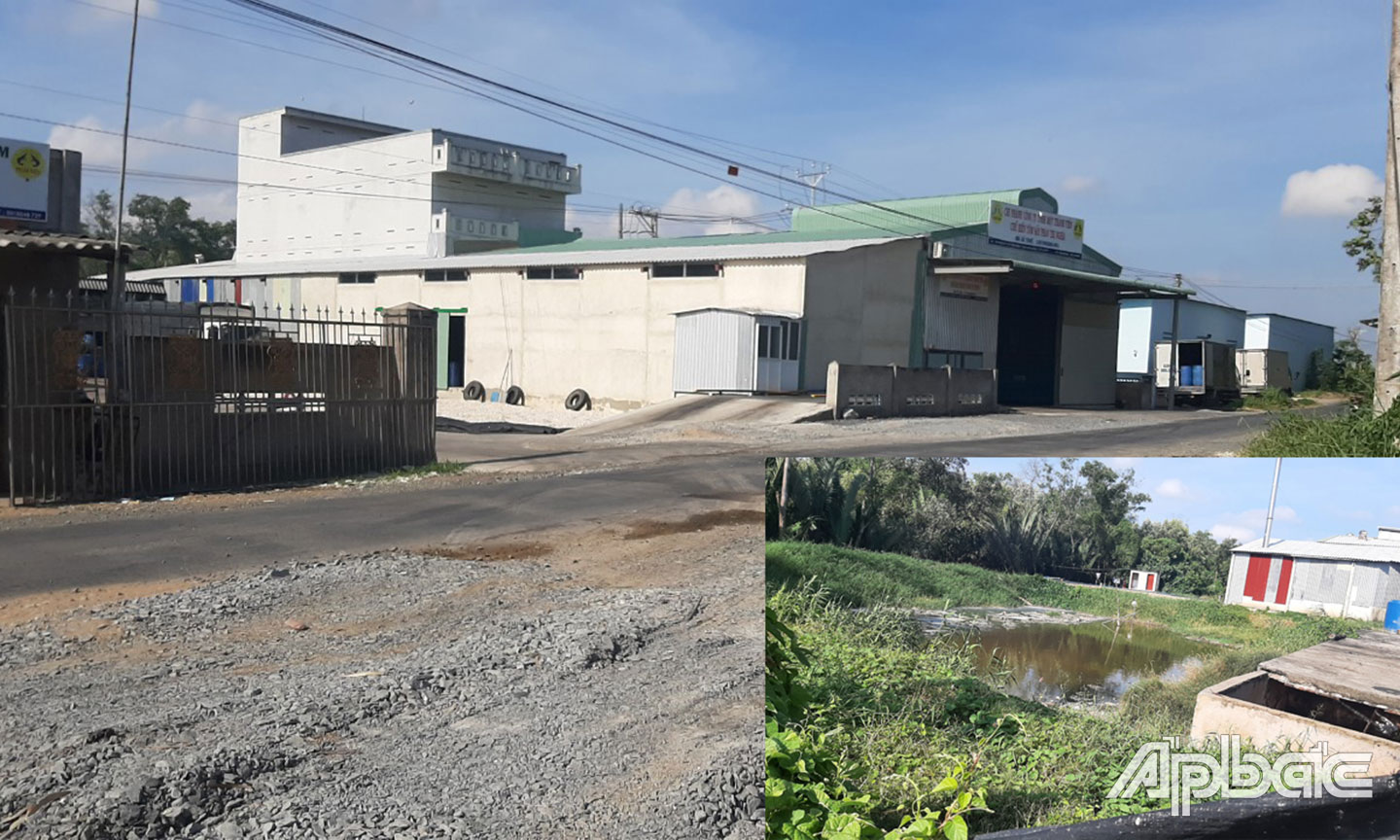 2 cơ sở được người dân cho là đang gây ô nhiễm môi trường tại xã Tăng Hòa.