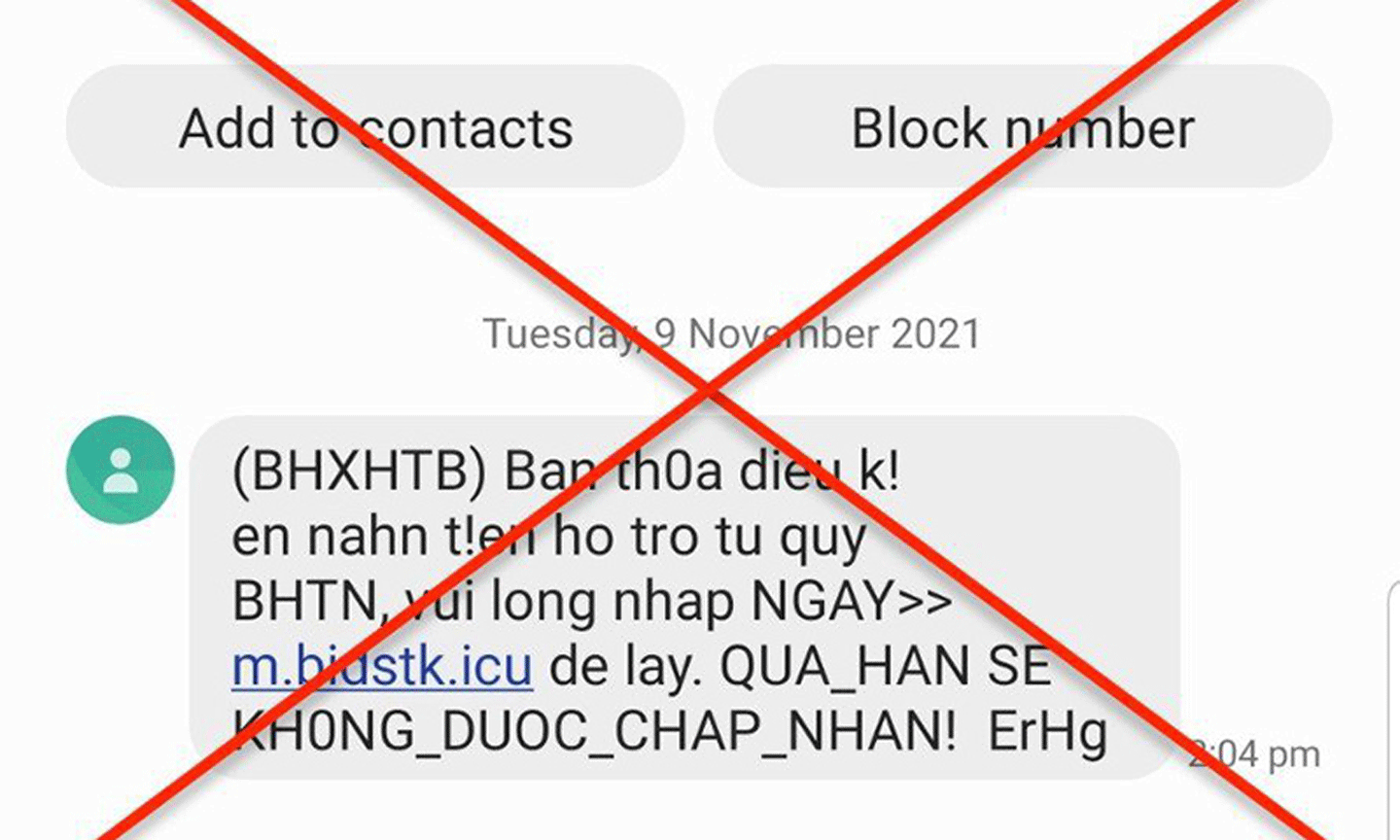 Người dân cần cảnh giác với tin nhắn từ các đầu số lạ.