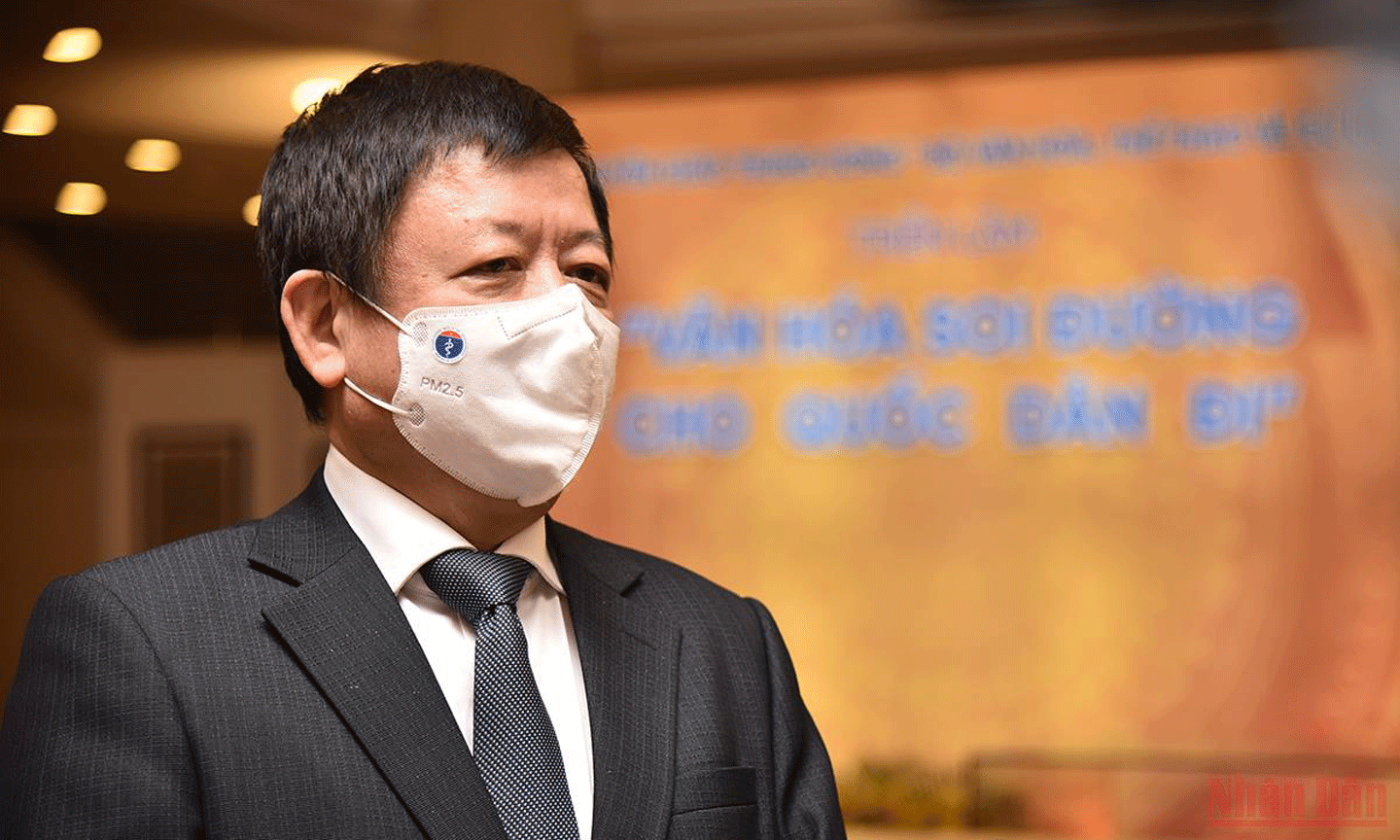 Phó giáo sư, tiến sĩ, nhạc sĩ Đỗ Hồng Quân, chủ tịch Liên hiệp các hội văn học nghệ thuật Việt Nam. (Ảnh: Minh Duy)