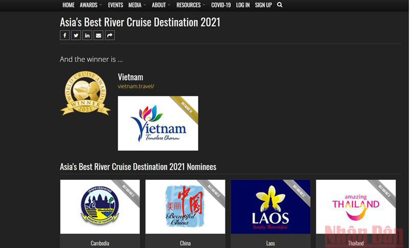 Việt Nam đã vượt qua các ứng viên là Campuchia, Trung Quốc, Lào và Thái Lan để giành danh hiệu 