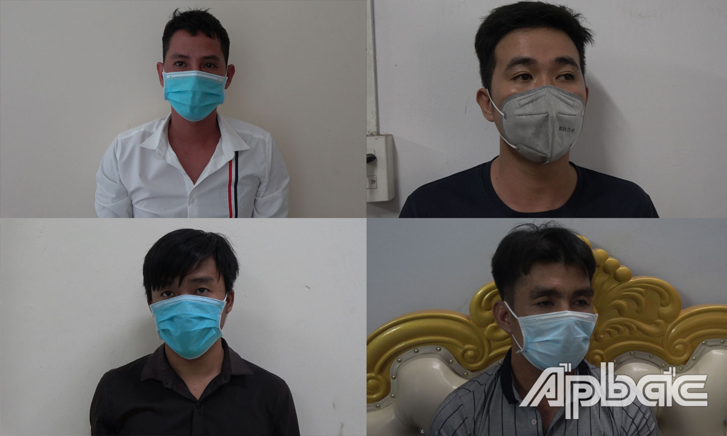 Nhóm đối tượng bị bắt.