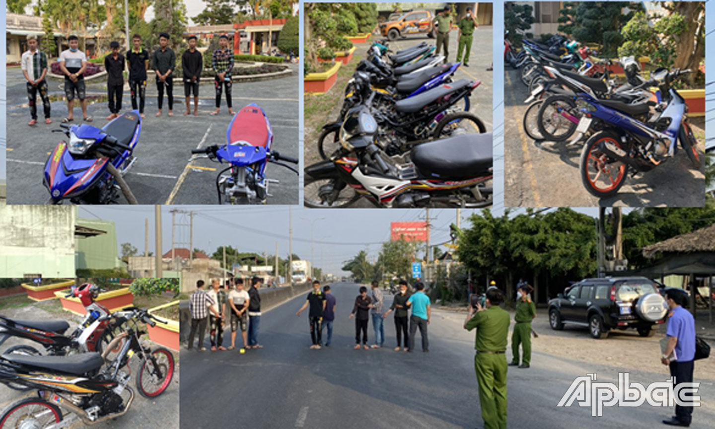 Hàng loạt đối tượng và xe “cọp” bị tạm giữ điều tra.