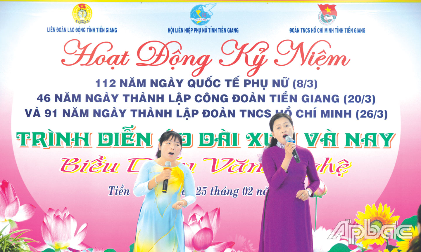 Hoạt động văn nghệ được tổ chức thường xuyên, giúp hội viên, phụ nữ nâng cao đời sống tinh thần.