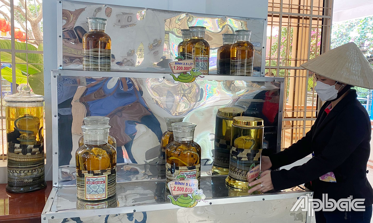 ...mà còn sản xuất hàng trăm dược liệu liên quan đến các loại rắn, đặc biệt rắn Lục đuôi đỏ và rắn hổ mang