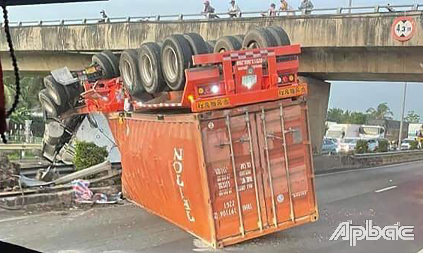 Hiện trường vụ tai nạn.