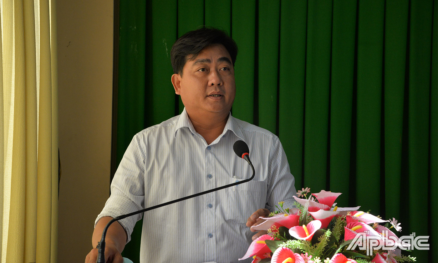 Lãnh đạo Sở Kế hoạch và Đầu tư lưu ý huyện về một số công trình đầu tư công cần tập trung thực hiện trong thời gian tới