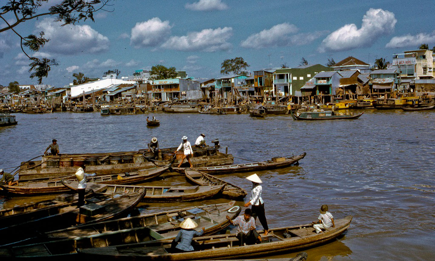 Vàm Bảo Định tại TP. Mỹ Tho từng là cảng sông sầm uất một thời. Ảnh tư liệu