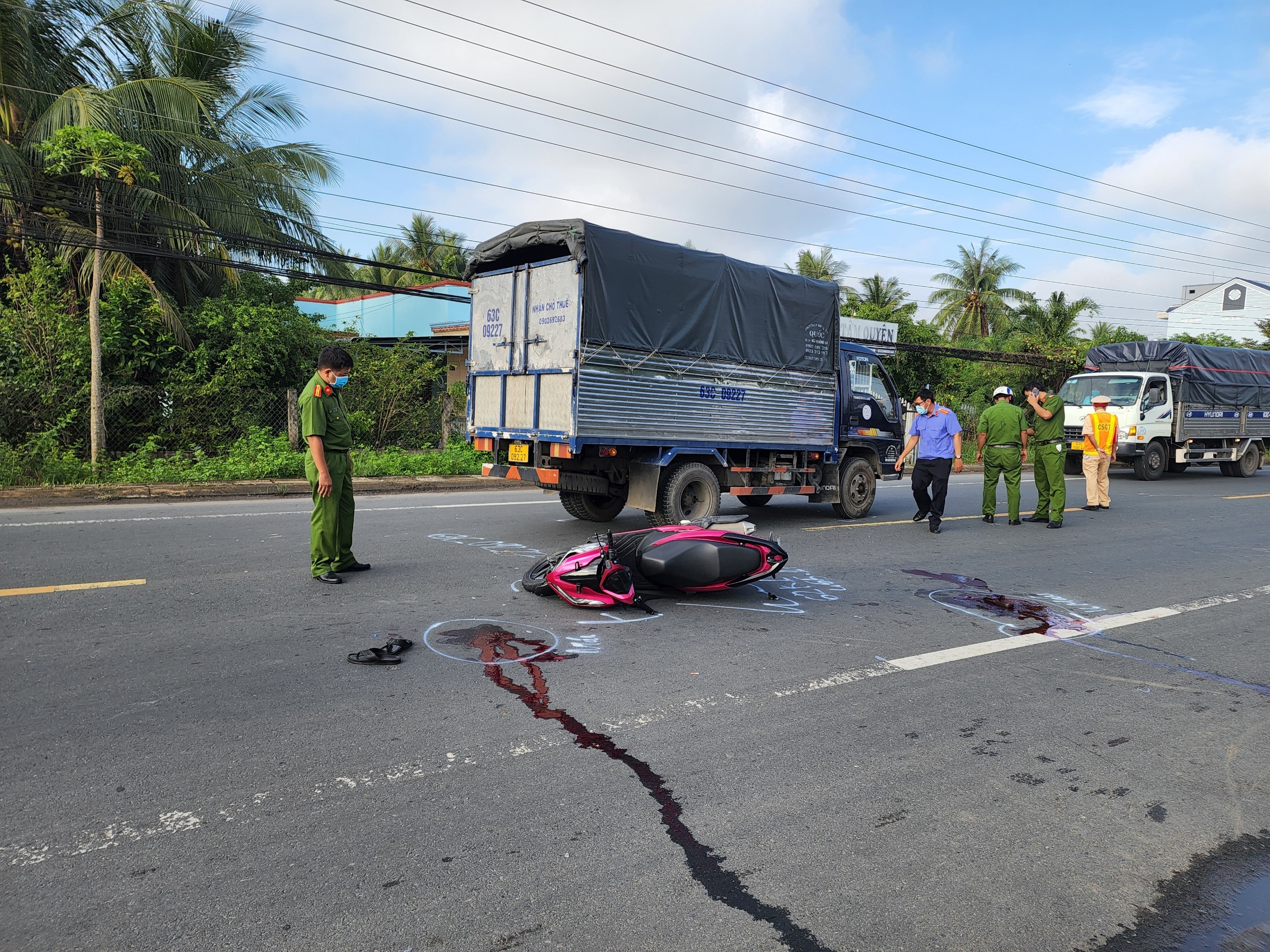 Hiện trường vụ tai nạn