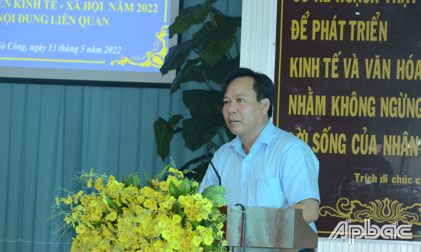 Chủ tịch UBND TX. Gò Công Giản Bá Huỳnh