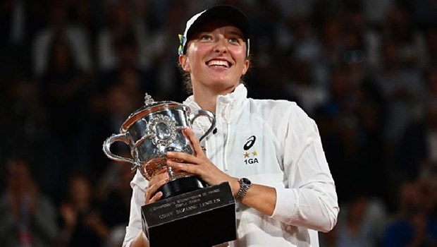 Iga Swiatek vô địch Roland Garros 2022. (Nguồn: AP)