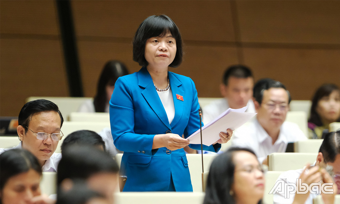 Đại biểu Nguyễn Thanh Cầm – Đoàn ĐBQH tỉnh Tiền Giang: 