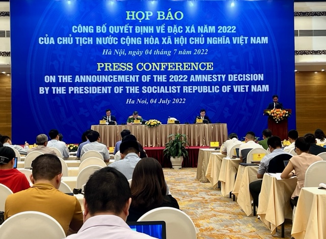 Công bố Quyết định về đặc xá năm 2022 của Chủ tịch nước Cộng hòa XHCN Việt Nam - Ảnh: VGP/Phương Liên