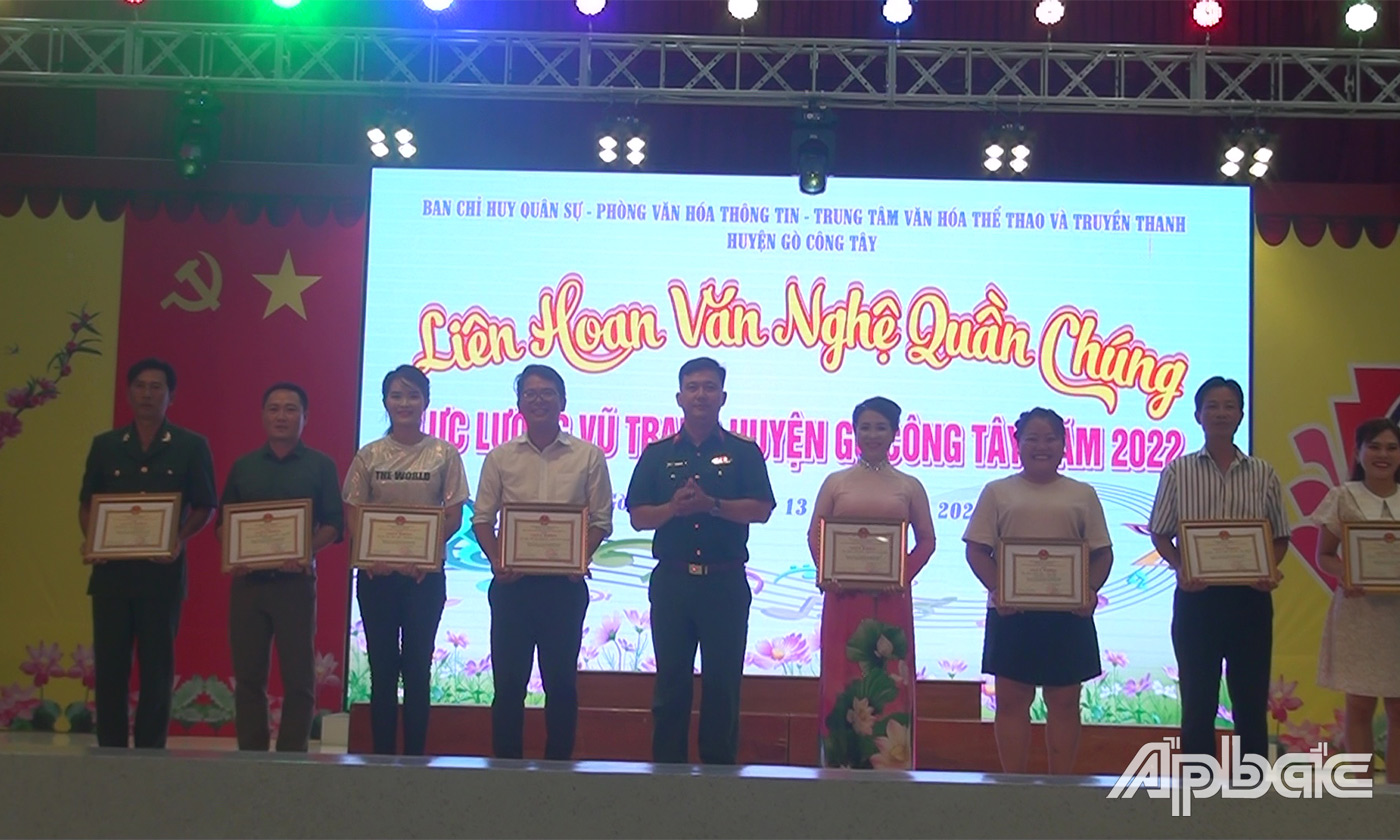 Trao giải cho các đội