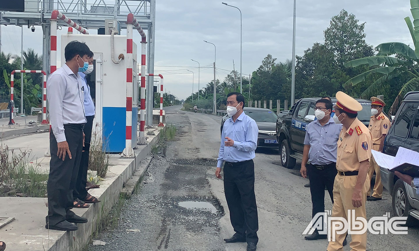 Lãnh đạo Tiền Giang kiểm tra an toàn giao thông tại trạm thu phí BOT Cai Lậy 