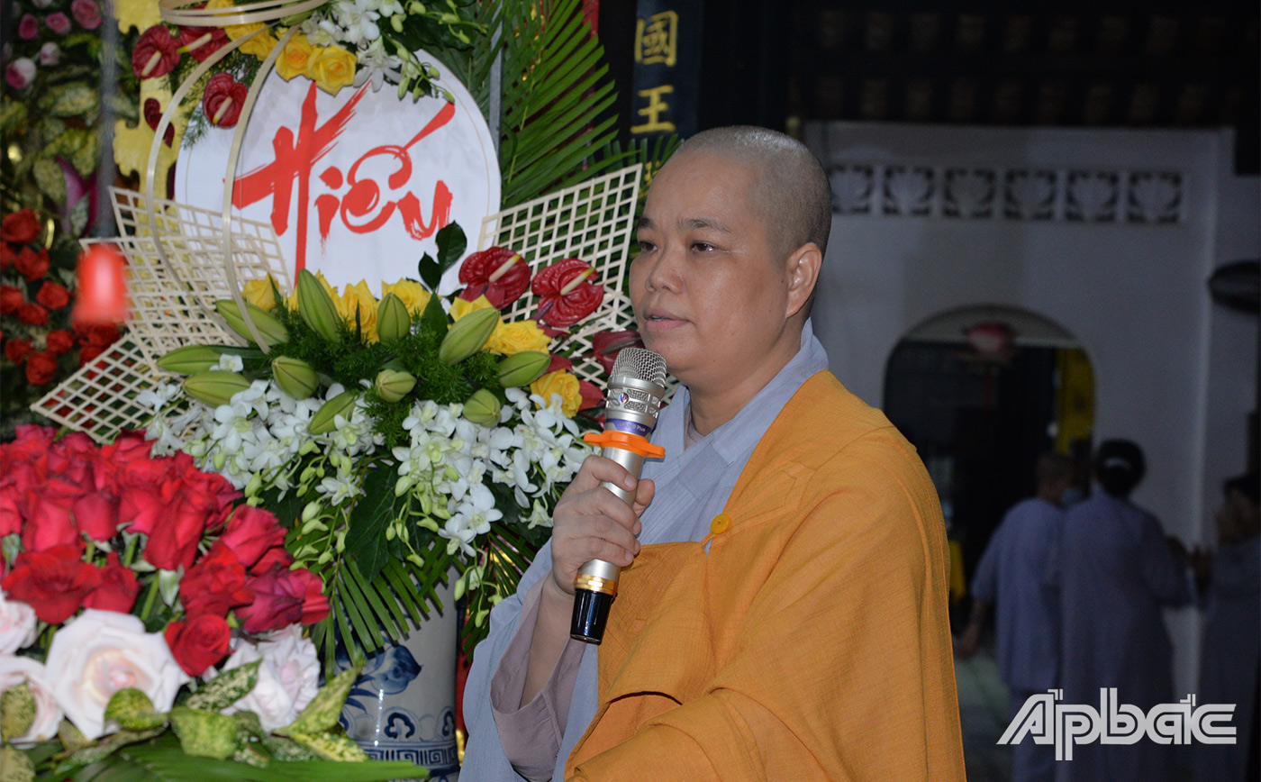 Sư cô Thích nữ Trung Tường, nói về đạo hiếu công ơn sinh thành của cha mẹ