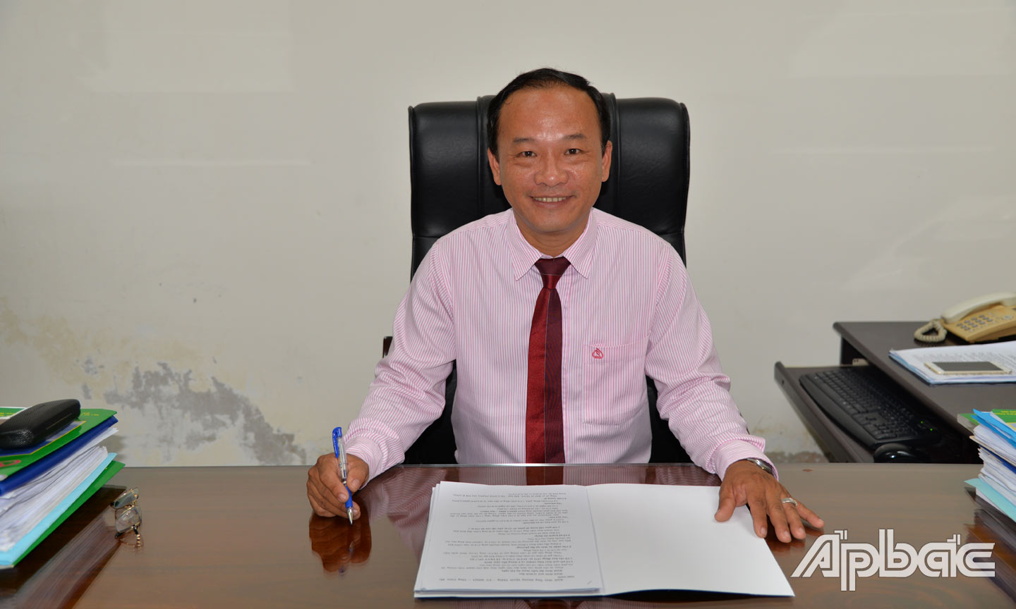 Giám đốc Ngân hàng Chính sách xã hội Tiền Giang Dương Văn Hoàng. 