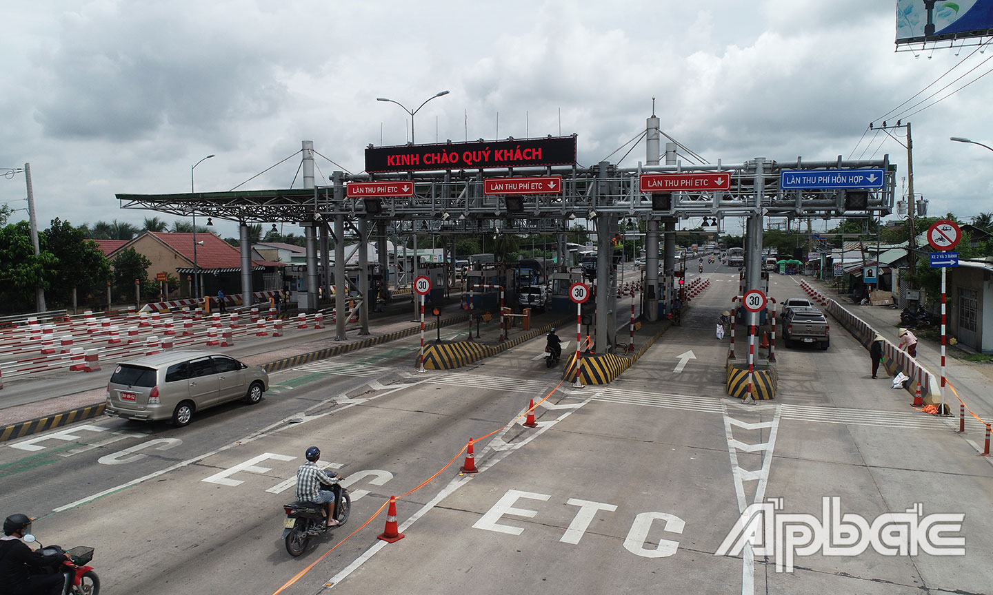 BOT Cai Lậy sẽ thu phí thử vào 13 giờ ngày 25-9.