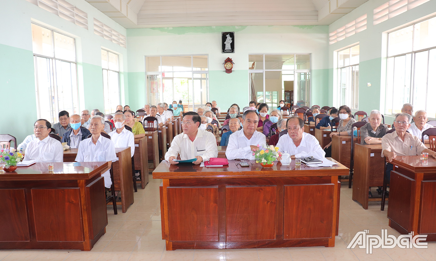 Quang cảnh buổi lễ mừng thọ.