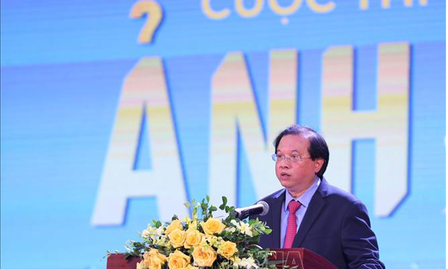 Thứ trưởng Bộ Văn hoá, Thể thao và Du lịch Tạ Quang Đông phát biểu khai mạc. Ảnh: Hoàng Hiếu/TTXVN
