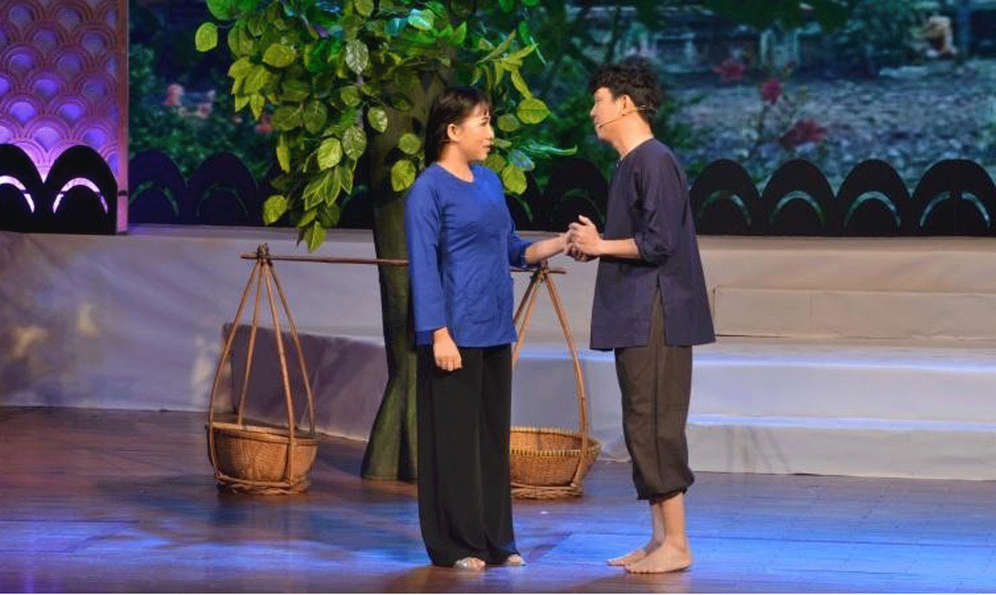 Thí sinh Trần Thị Thu Vân (NSƯT Thu Vân) dự thi với vai Huệ trong vở Duyên kiếp (tác giả Hoàng Song Việt, dàn dựng: NSƯT Kim Phương).