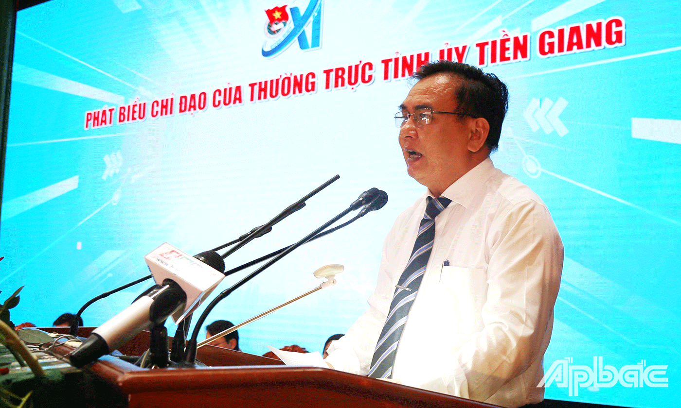 đồng chí Võ Văn Bình – Phó Bí thư thường trực Tỉnh ủy Tiền Giang – Chủ tịch HĐND tỉnh Tiền Giang 