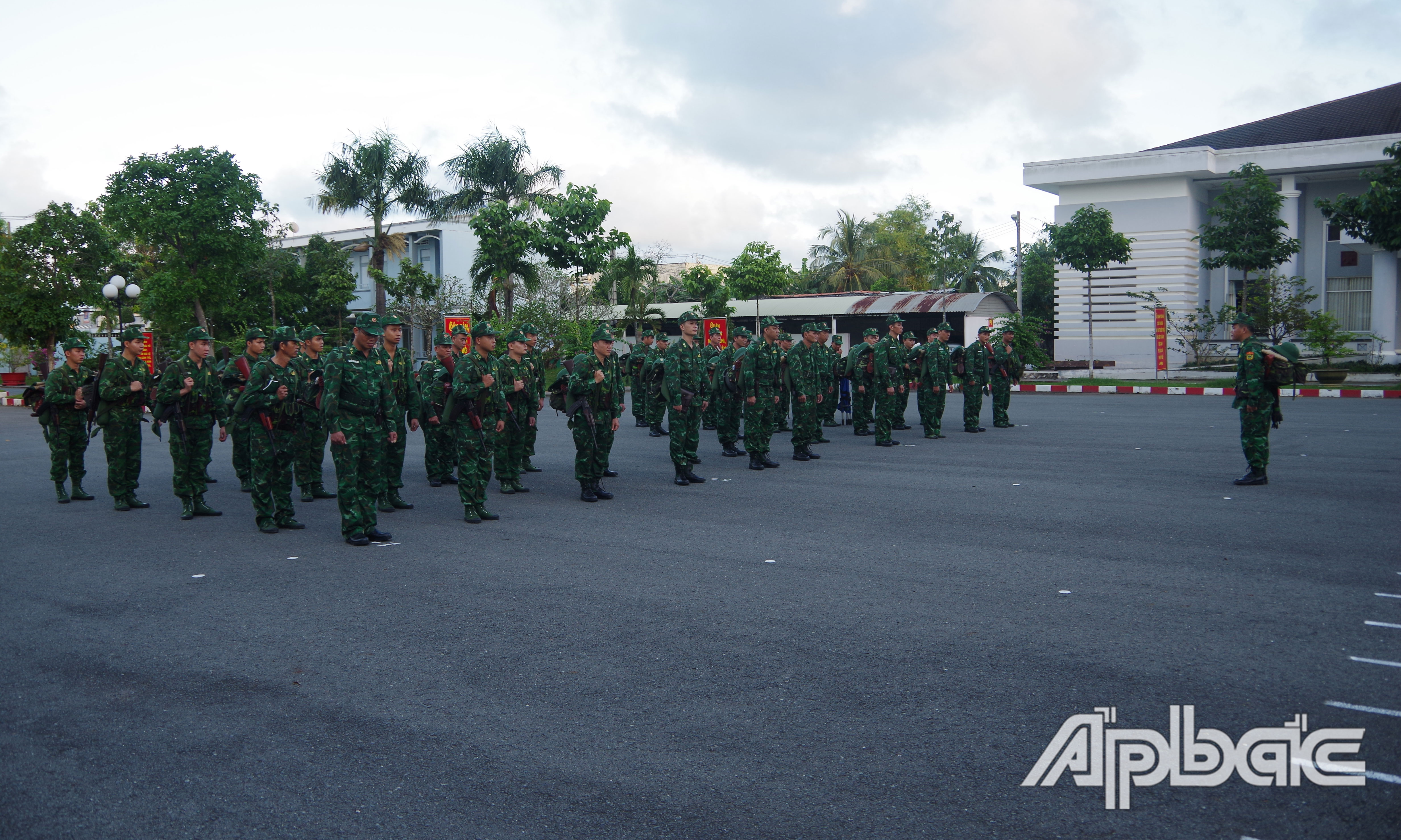 BĐBP Tiền Giang luyện tập chuyển trạng thái sẵn sàng chiến đấu.