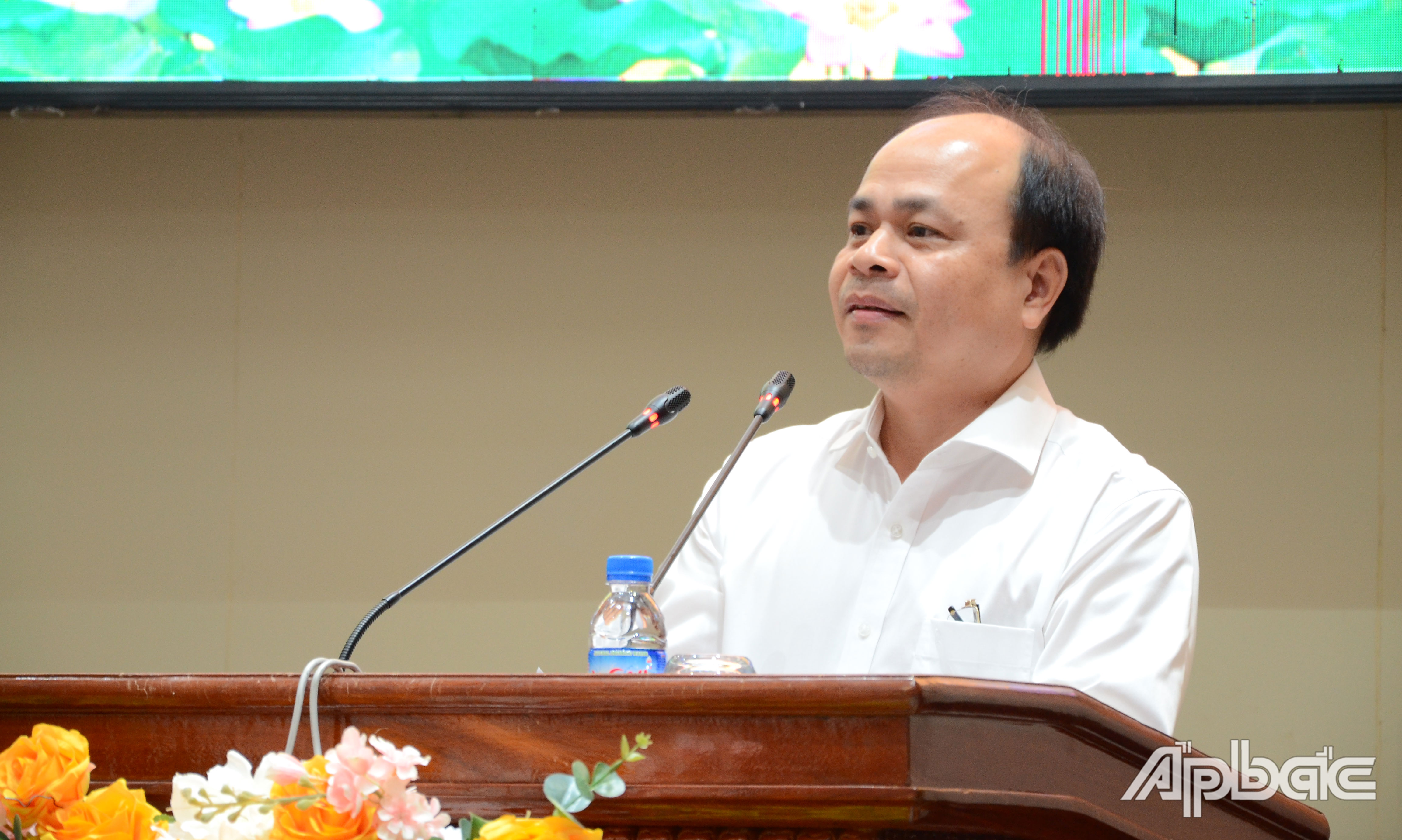 Giám đốc Sở TTTT Trần Văn Dũng phát biểu tại hội nghị.