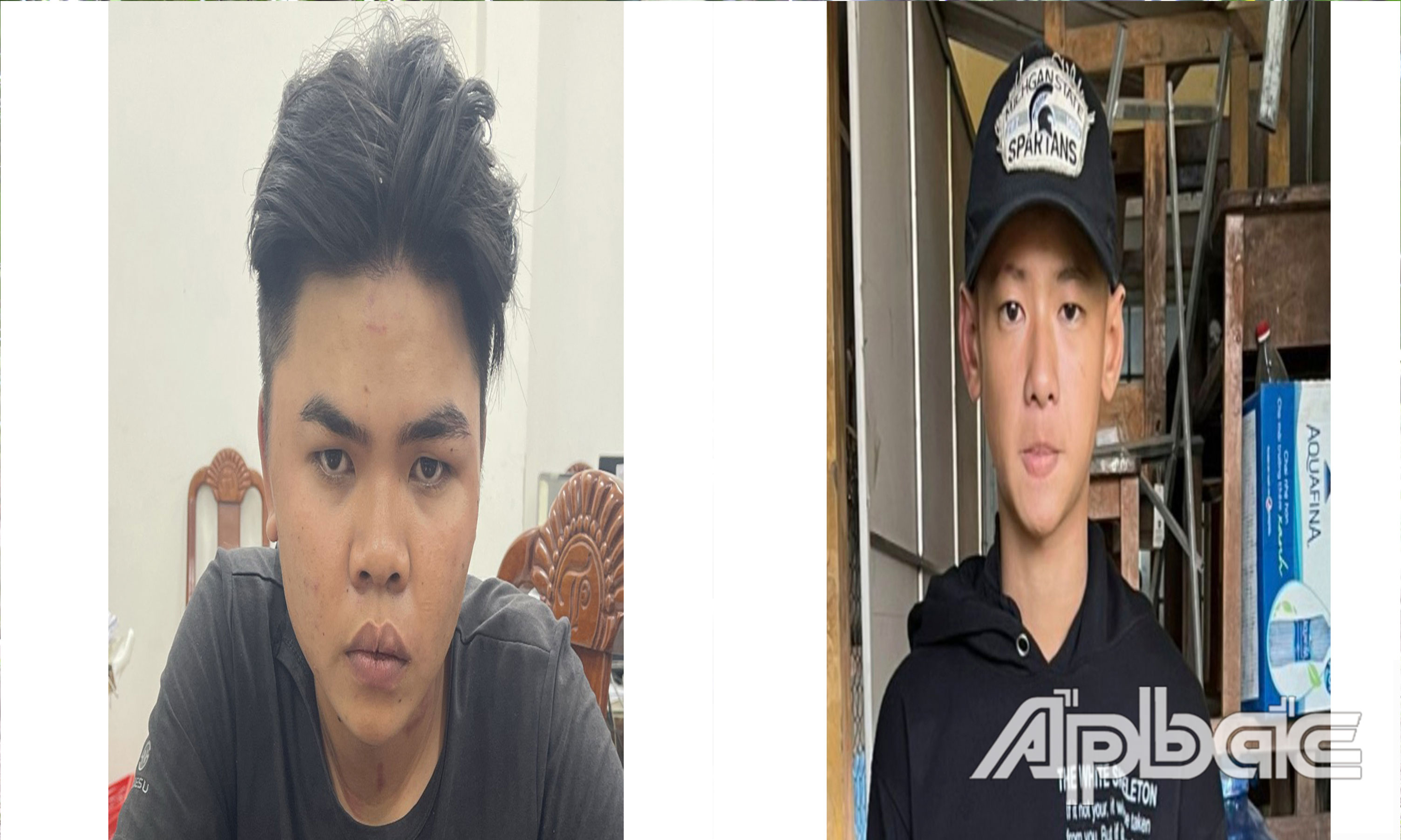 Phát và Bin tại bị tạm giữ.