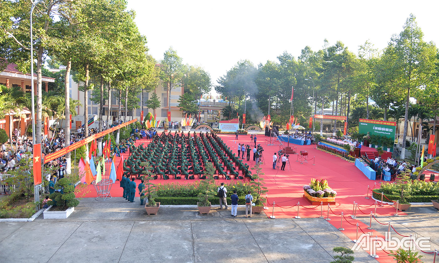 Quang cảnh buổi lễ.