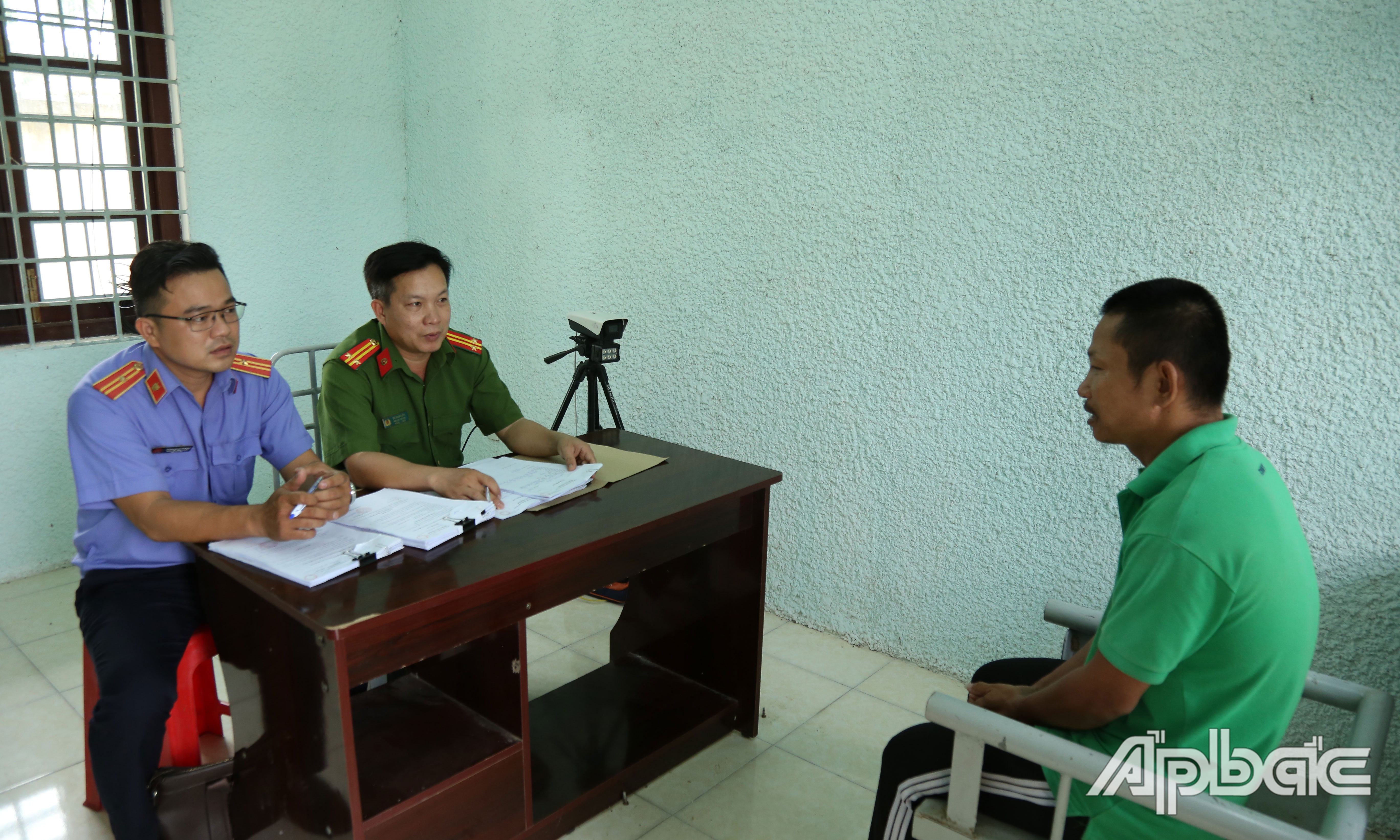 Đối tượng tại cơ quan điều tra.