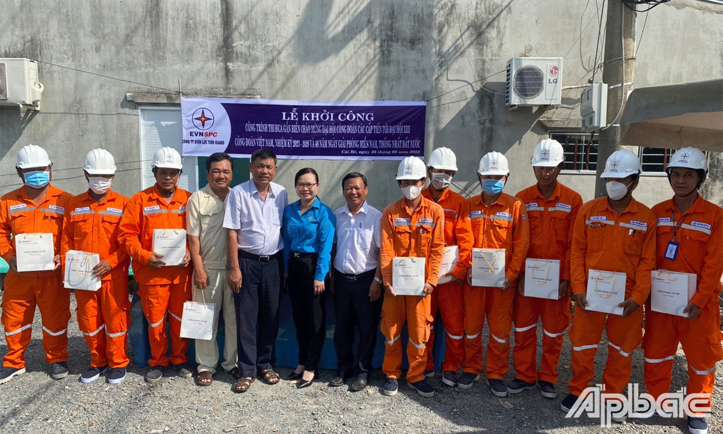 Lễ Khởi công thực hiện công trình “Sửa chữa đường dây trung thế khu vực Điện lực Cái Bè năm 2023”