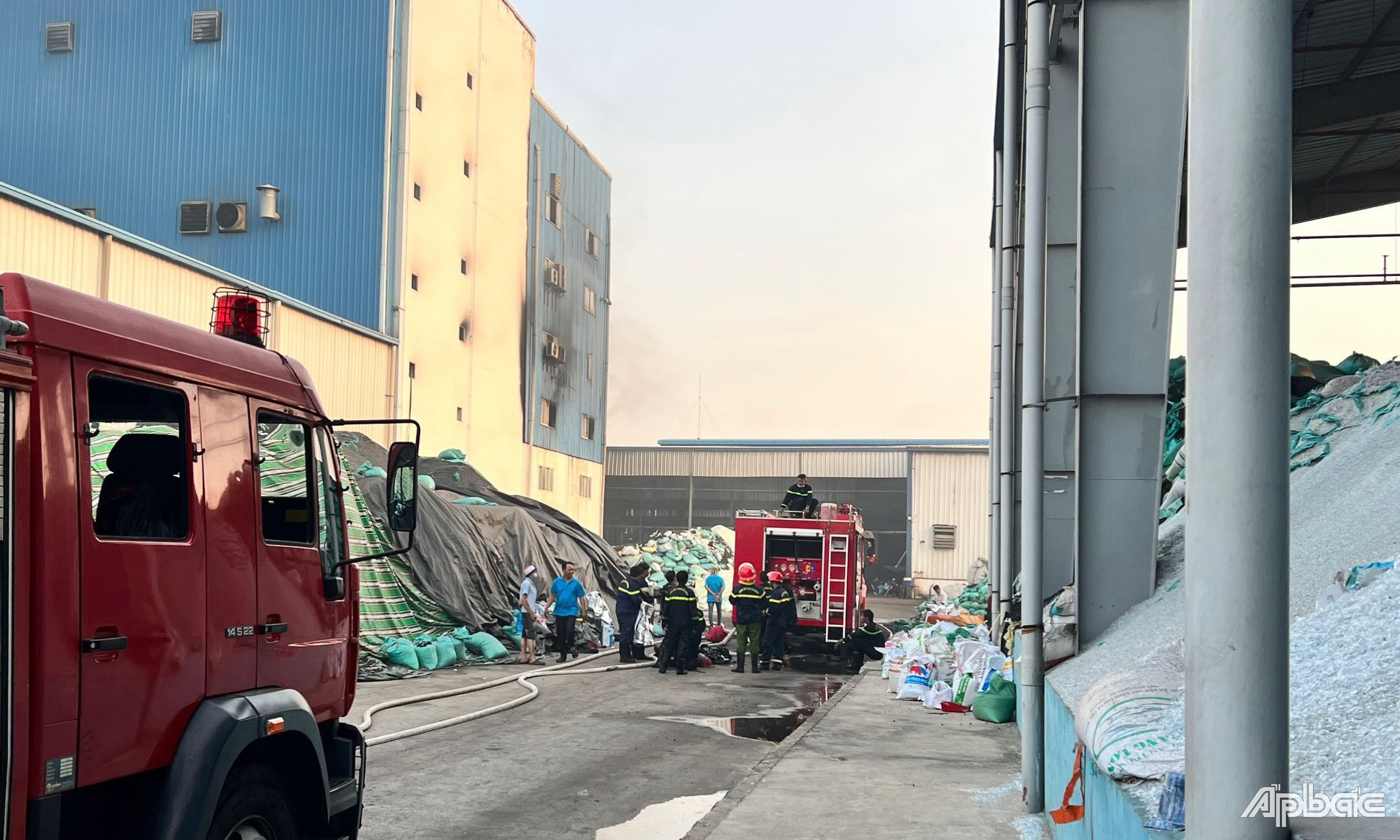 Hiện trường vụ cháy.