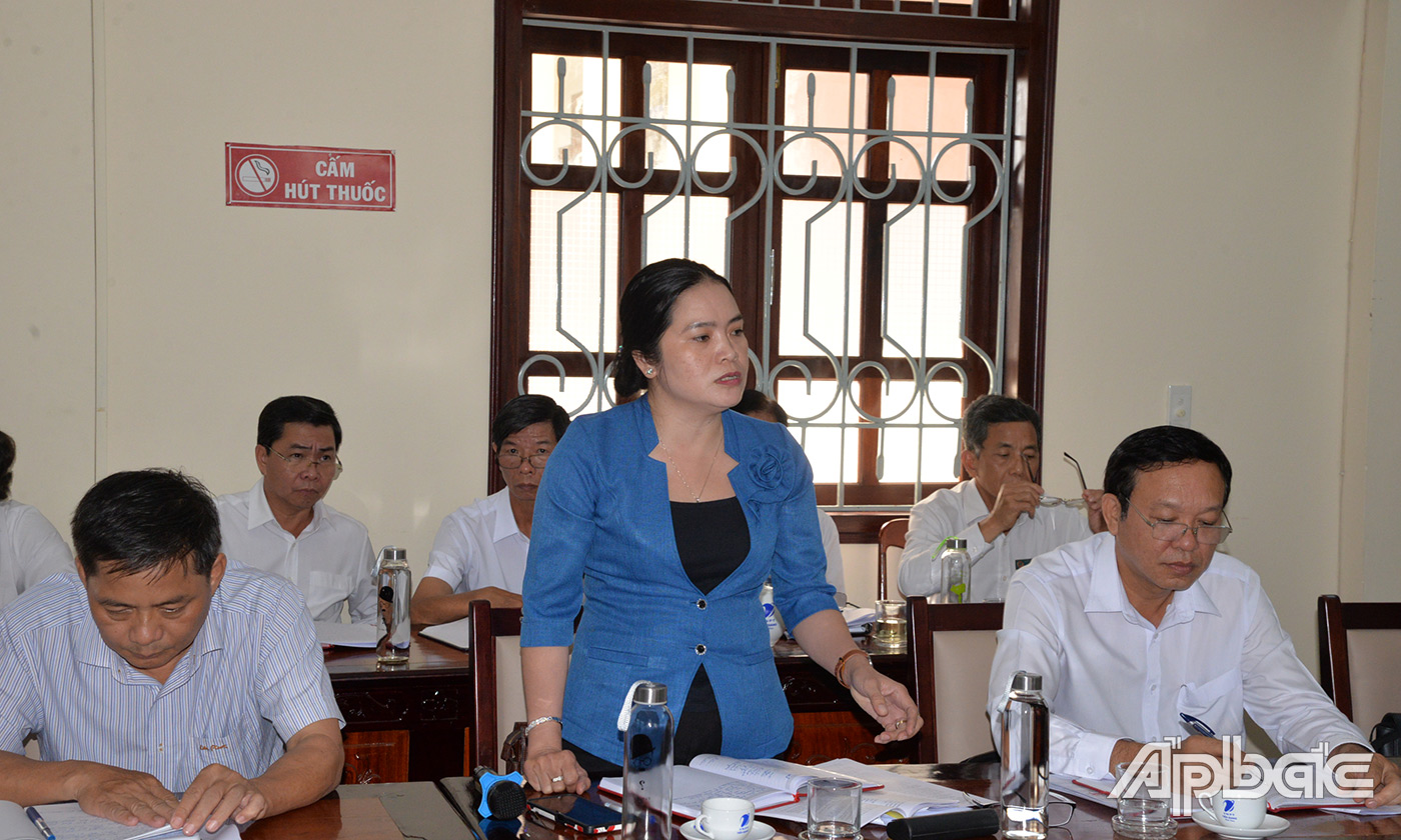 Các đại biểu phát biểu ý kiến tại buổi làm việc