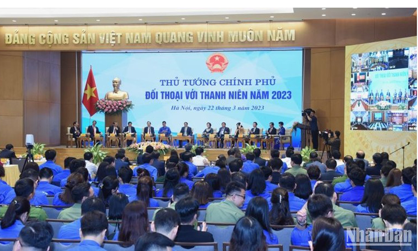 Quang cảnh buổi đối thoại.