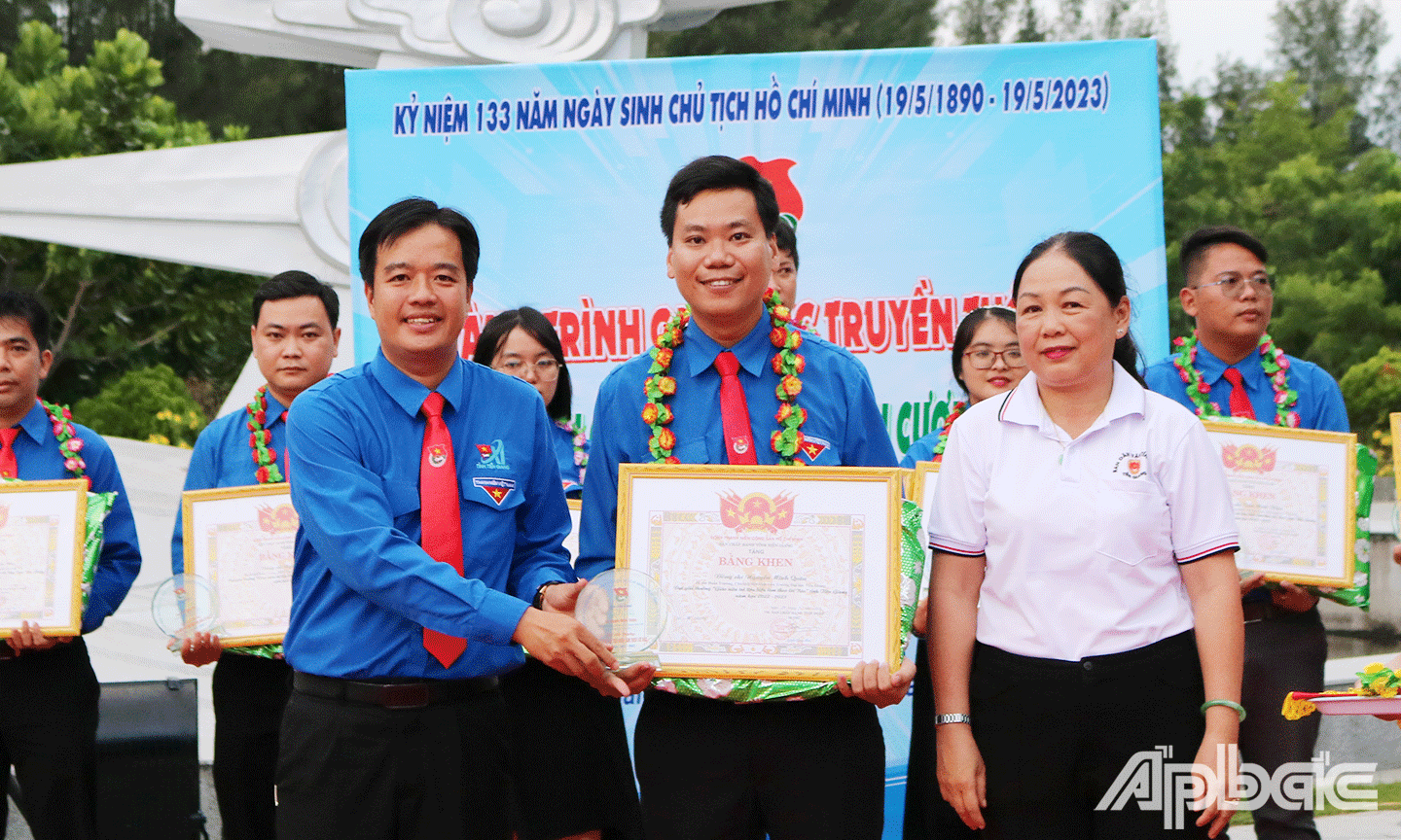 Bí thư Đoàn trường Đại học Tiền Giang Nguyễn Minh Quân được Tỉnh đoàn Tiền Giang tuyên dương 