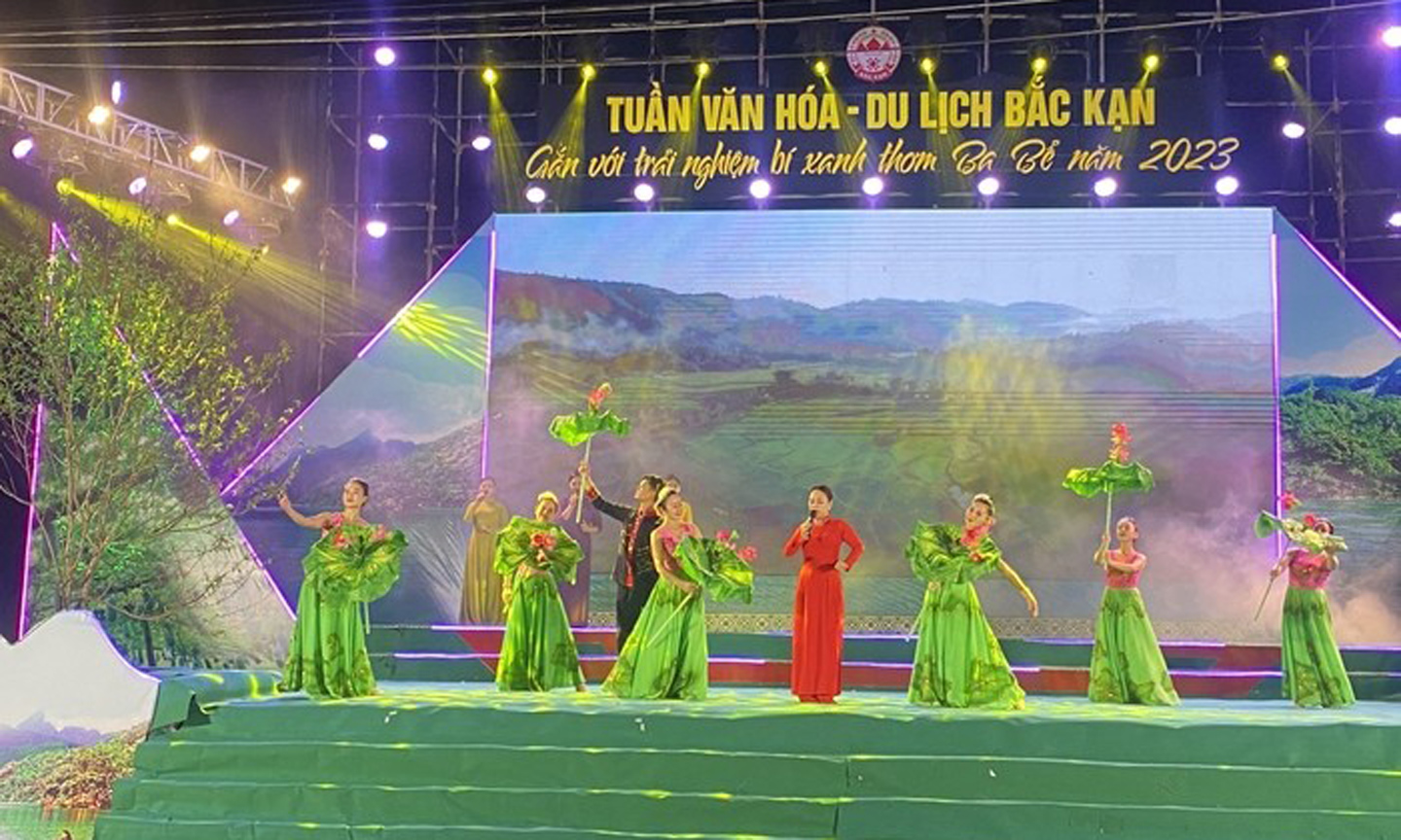An art performance at the opening ceremony. (Photo: hanoimoi.com.vn).