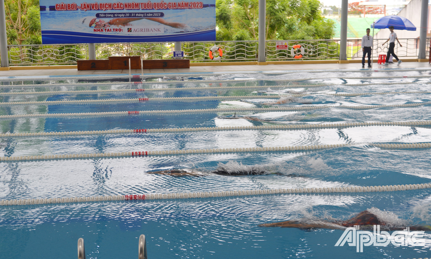 Các VĐV tham gia tranh tài ở các nội dung thi đấu của giải