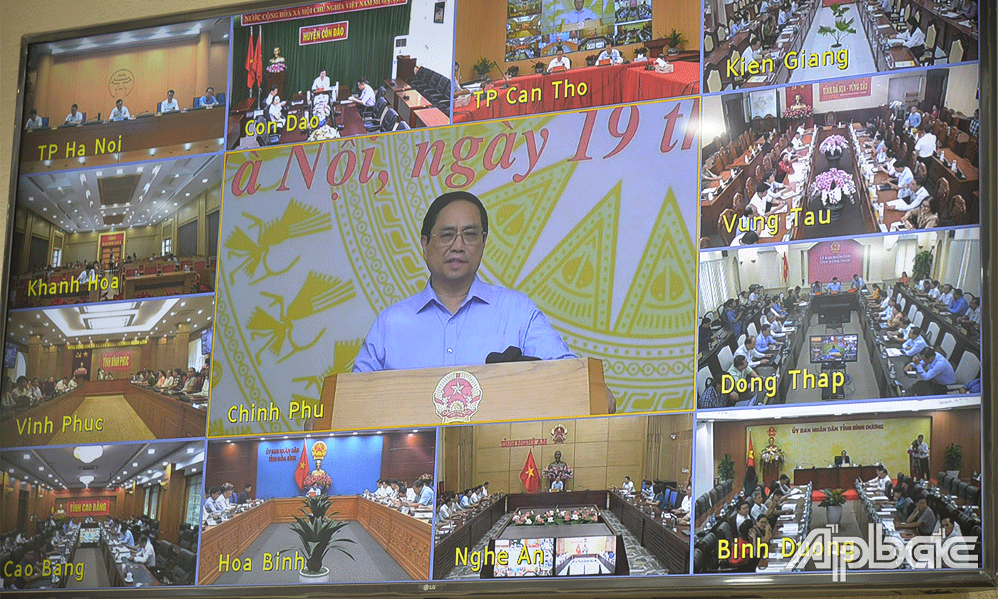 Thủ tướng Chính phủ Phạm Minh Chính phát biểu khai mạc hội nghị.