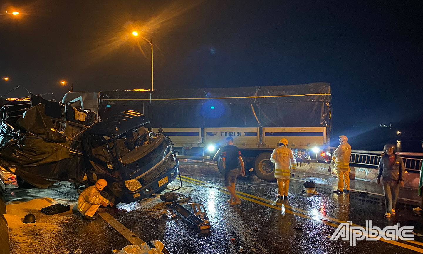 Hiện trường tai nạn.