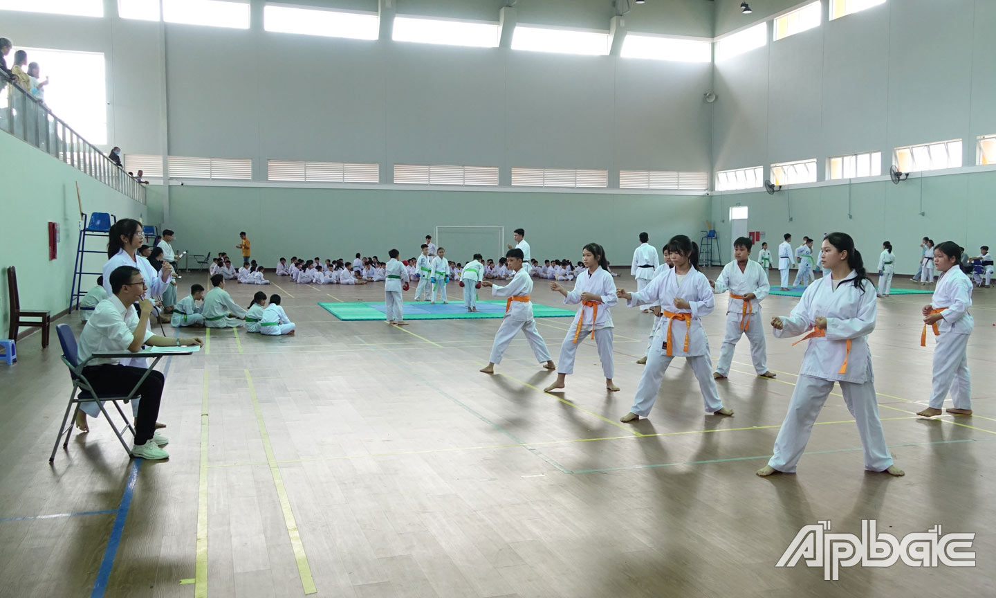 Phong trào luyện tập TDTT trong học sinh ở các địa phương trên địa bàn tỉnh đang phát triển mạnh.