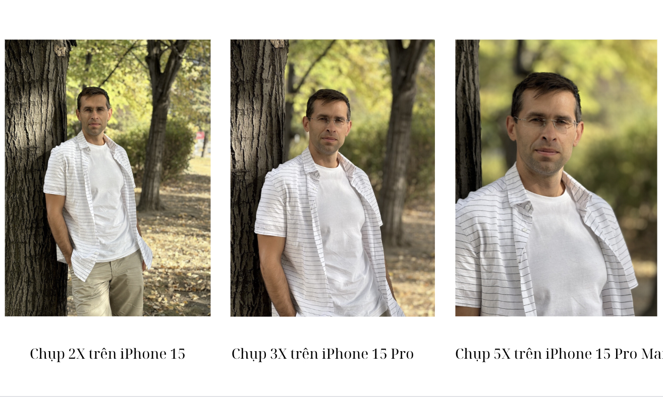 Zoom 3X và 5X giúp chủ thể tách ra khỏi hậu cảnh tốt hơn zoom 2X