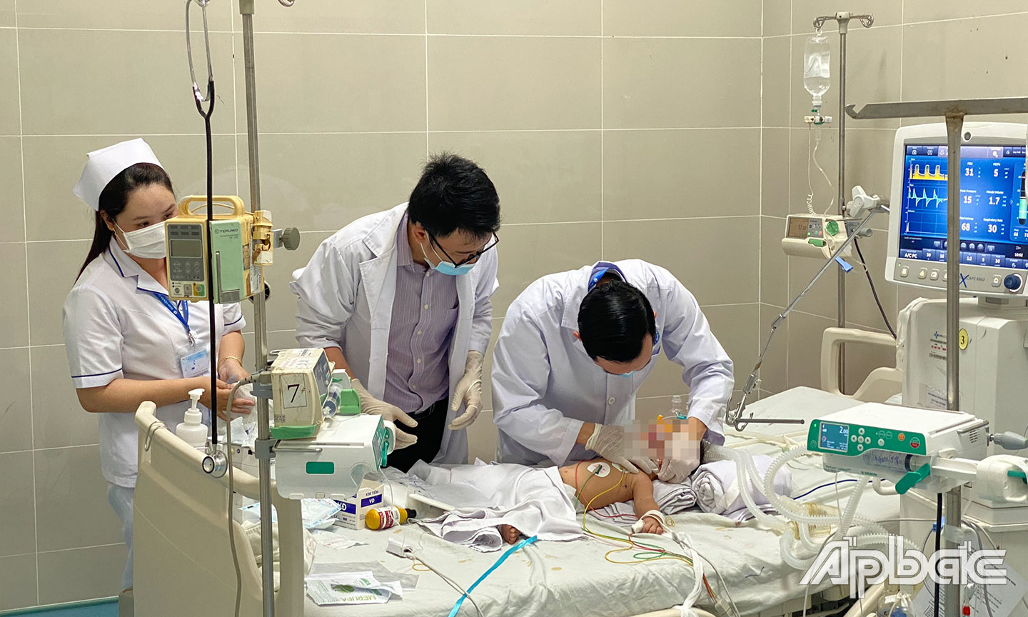 Tình trạng bé đã diễn biến tích cực.