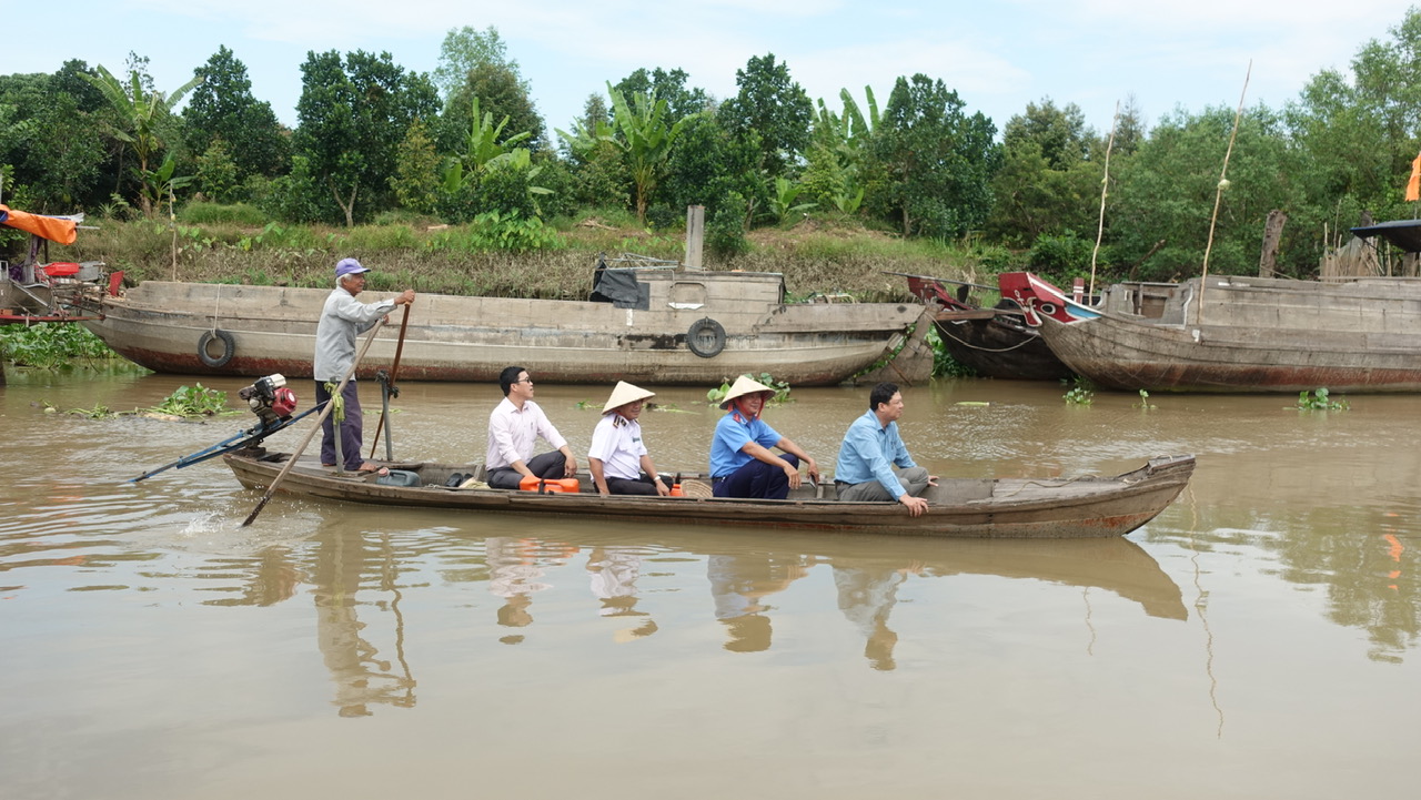 Vị trí sẽ được phục dựng chợ nổi Tân Phong.