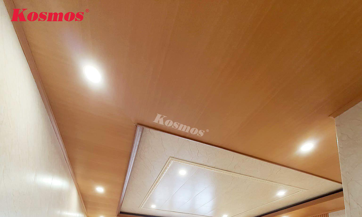 Tấm nhựa Kosmos ốp tường/trần bền, đẹp và an toàn - Nguồn ảnh: KOSMOS VIỆT NAM.